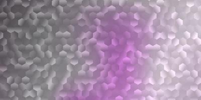 Light purple vector pattern with hexagons.