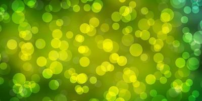 Light Green vector layout with circles.