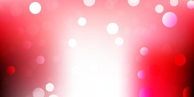 Light pink, red vector layout with circle shapes.