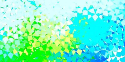 Light blue, green vector template with triangle shapes.