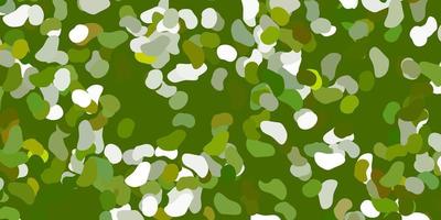 Light green vector background with random forms.