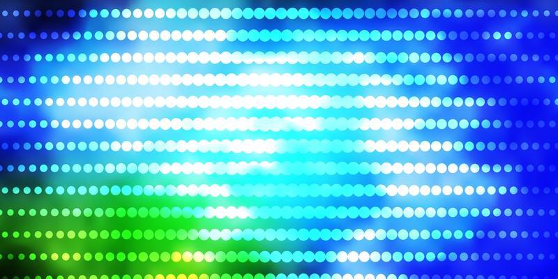 Light Blue, Green vector background with circles.