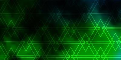 textura de vector azul claro, verde con estilo triangular.