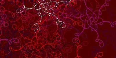 Light Pink, Red vector background with wry lines.