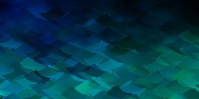 Light Blue, Green vector backdrop with lines, rhombus.