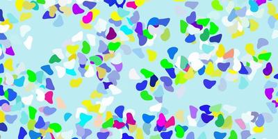 Light multicolor vector template with abstract forms.