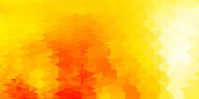 Light orange vector abstract triangle background.