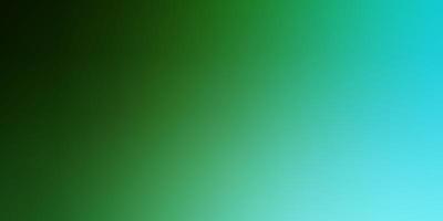 Telón de fondo de desenfoque colorido vector azul claro, verde.