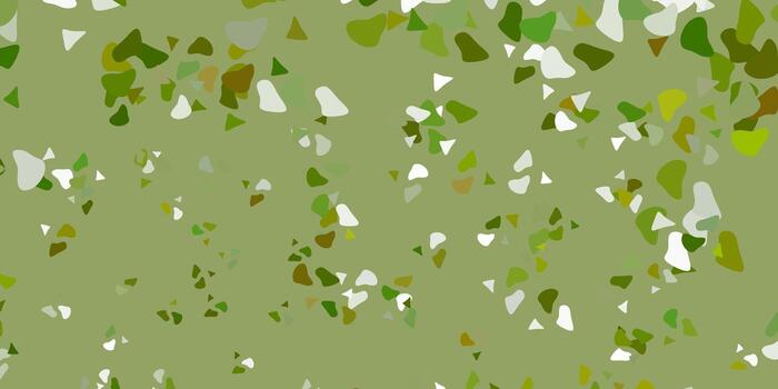 Light green vector backdrop with chaotic shapes.