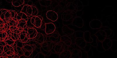 Dark orange vector template with abstract forms.