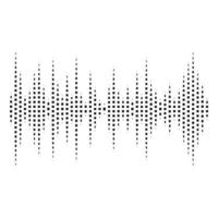 Abstract dotted equaliser. Vertical dots. vector