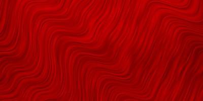 Light Red vector pattern with curved lines.