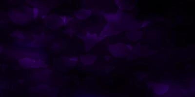 Dark Purple vector texture with circles, stars.