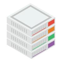 Data Server Rack vector