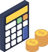 Financial Calculation Concepts vector