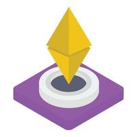 Ethereum Digital Currency vector