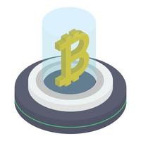 Cryptocurrency Coin Box vector