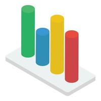 Bar Chart Concepts vector
