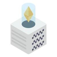 Ethereum Coin Box vector