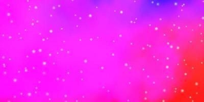 Light Pink, Blue vector pattern with abstract stars.