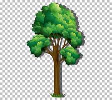 un árbol con hojas verdes vector