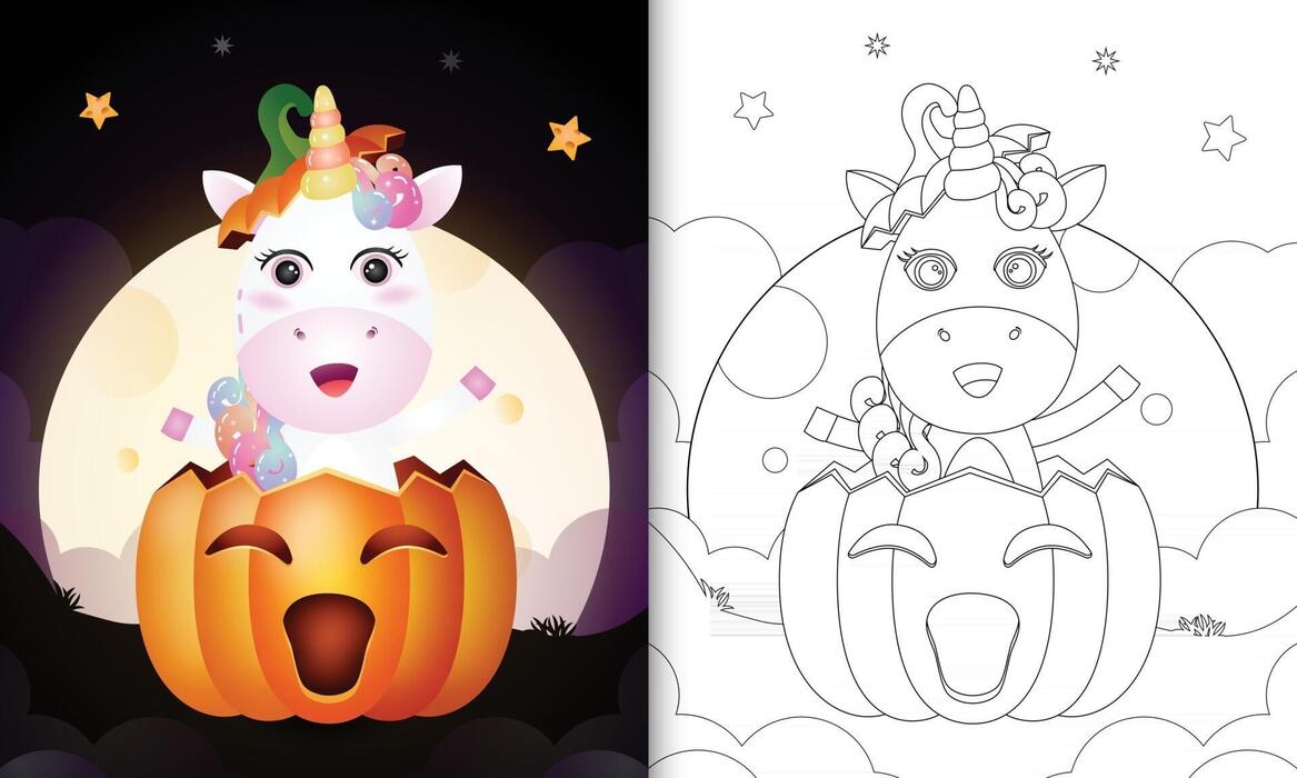 740  Halloween Coloring Pages Unicorn  Free