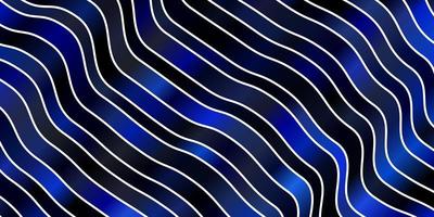 Dark BLUE vector background with wry lines.