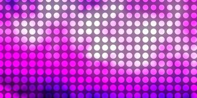 Light Pink, Blue vector pattern with circles.