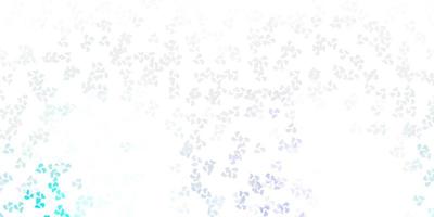 textura vector rosa claro, azul con formas de memphis.