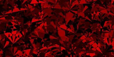 Dark Red vector pattern with polygonal shapes.