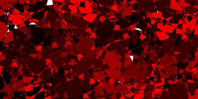 Dark Red vector pattern with polygonal shapes.