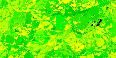 Light Green, Yellow vector backdrop with triangles, lines.