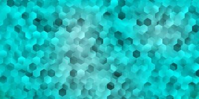 Light blue, green vector texture with colorful hexagons.