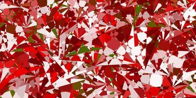 Light Green, Red vector background with polygonal forms.