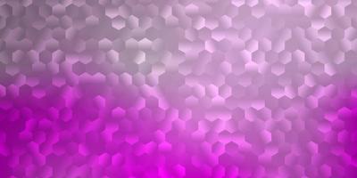 Light pink vector background with hexagonal shapes.