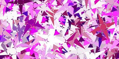 Light Purple, Pink vector background with triangles.