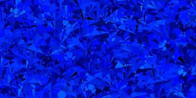 Dark BLUE vector background with polygonal forms.