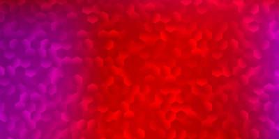 Light pink, red vector texture with colorful hexagons.