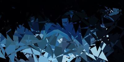 Dark blue vector template with triangle shapes.