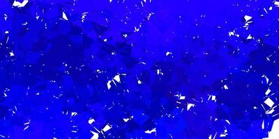 Dark pink, blue vector abstract triangle texture.