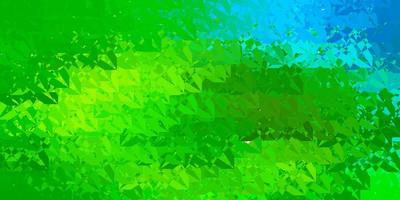 Dark Green, Yellow vector background with triangles.