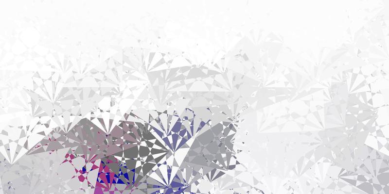 Light Gray vector background with polygonal forms.