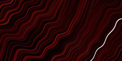 Dark Red vector template with curved lines.