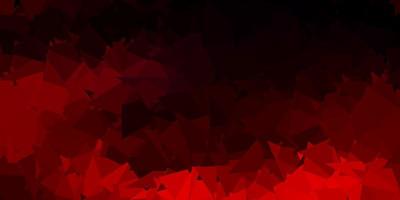 Dark pink, red vector gradient polygon texture.