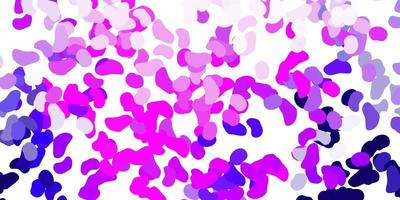 Light purple, pink vector pattern with abstract shapes.