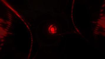 tunnel di plasma di energia rossa futuristico video