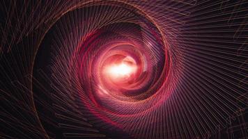 rosa rojo remolino malla tecnología futurista arte fractal video