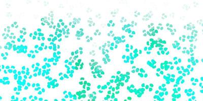 Light green vector backdrop with chaotic shapes.