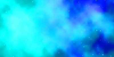 Light Pink, Blue vector background with small and big stars.