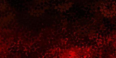 Dark orange vector background with polygonal forms.